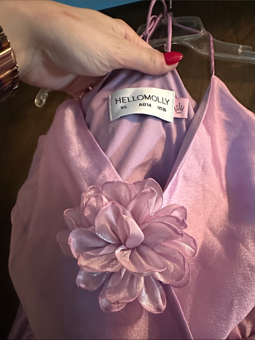 Hello Molly Elegant Delights Halter Maxi Dress Lilac - XL - Picture 5 of 5
